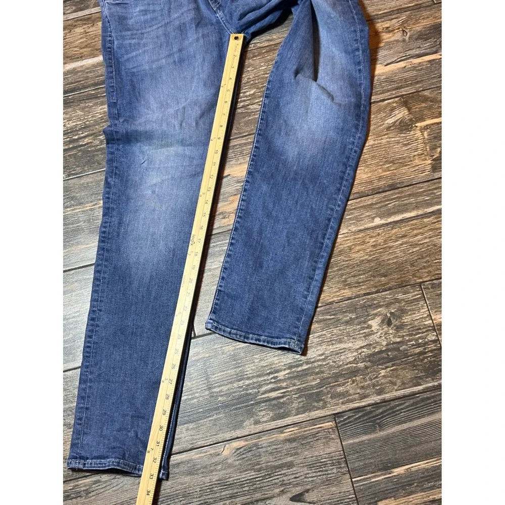 True Religion Geno Relaxed Slim Jeans Mens 34x33 Denim Pants Whiskered Horseshoe